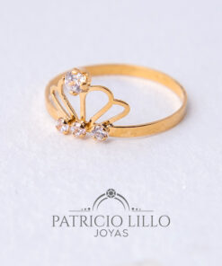 Anillo Corona 18k