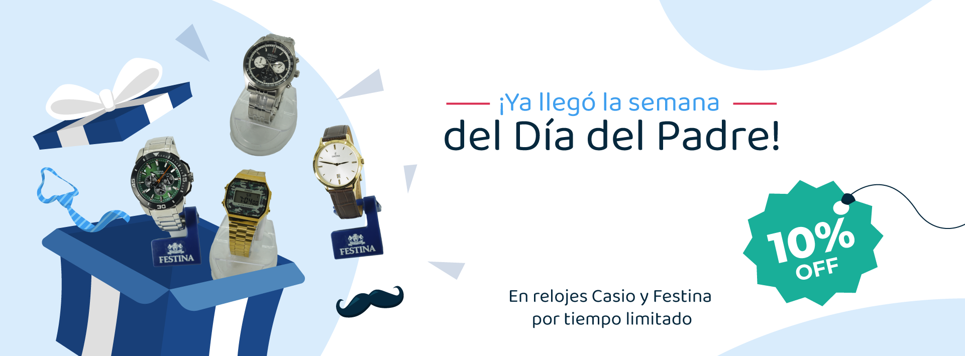 10% OFF en relojes